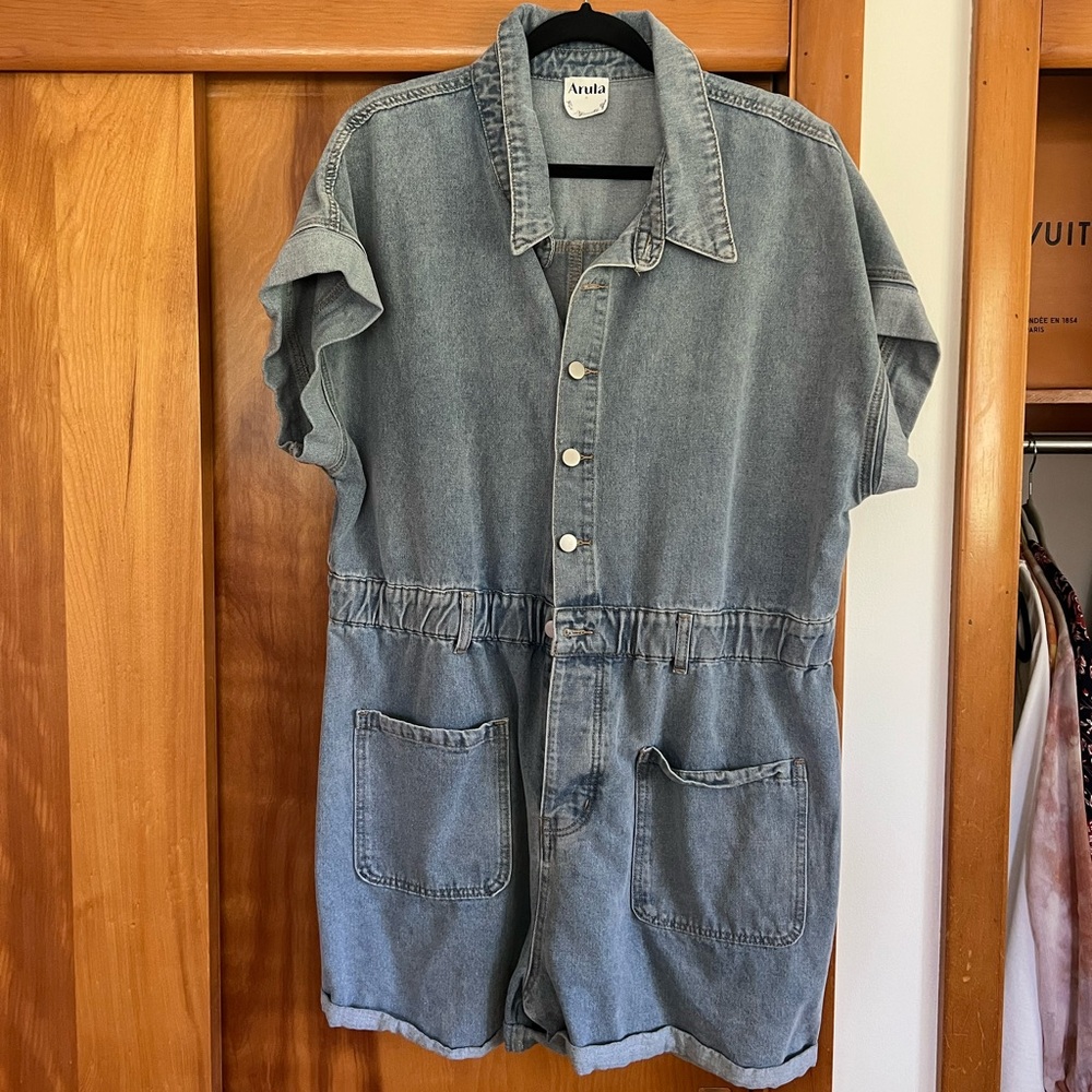 Arula denim romper